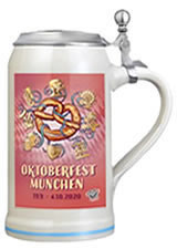 Neuer Oktoberfestkrug 2020 mit Zinndeckel